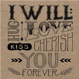 Set Of Two Hugs or Forever 1 White Framed Print Wall Art - Homeroots