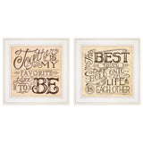 Set Of Two Together or Each Other 1 White Framed Print Wall Art - Homeroots - Flyclothing LLC