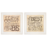 Set Of Two Together or Each Other 1 White Framed Print Wall Art - Homeroots