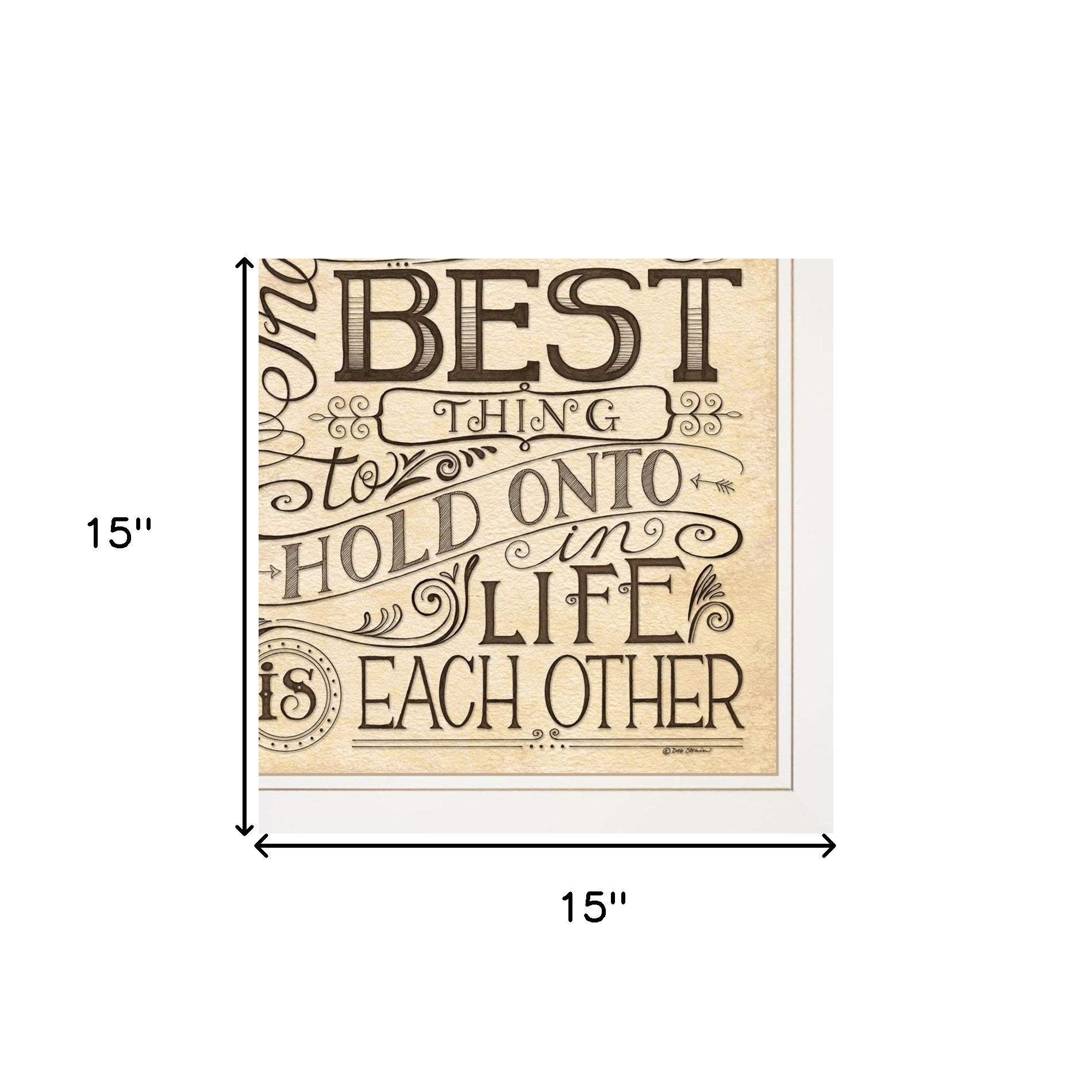 Set Of Two Together or Each Other 1 White Framed Print Wall Art - Homeroots - Flyclothing LLC