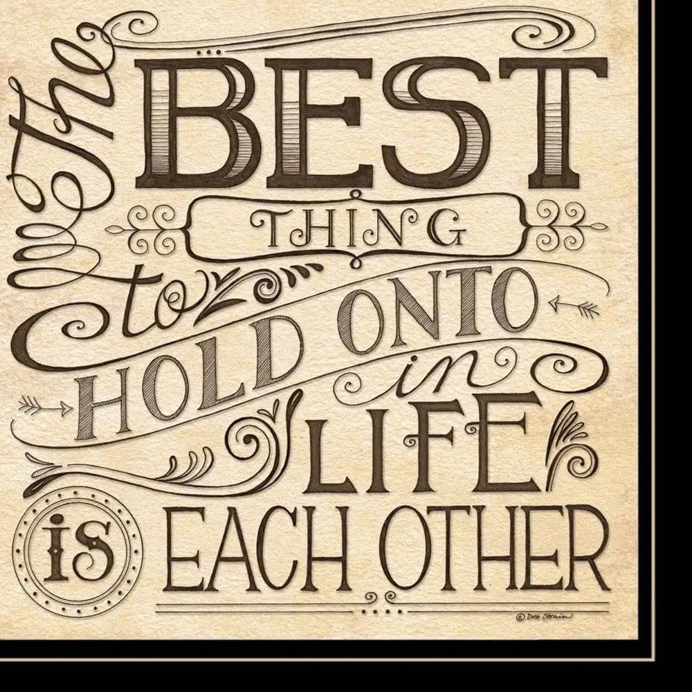 Set Of Two Together or Each Other 2 Black Framed Print Wall Art - Homeroots