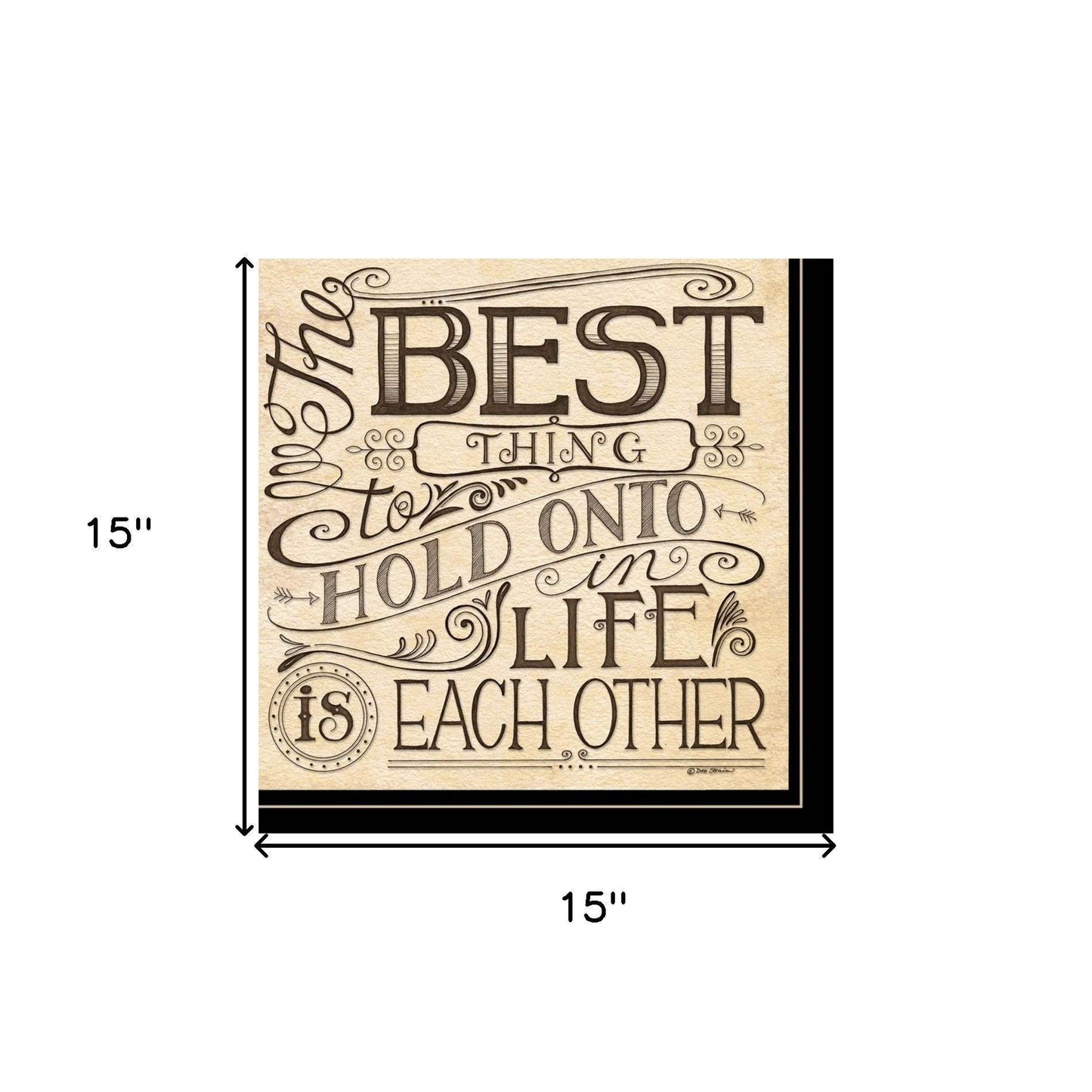 Set Of Two Together or Each Other 2 Black Framed Print Wall Art - Homeroots - Flyclothing LLC