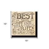 Set Of Two Together or Each Other 2 Black Framed Print Wall Art - Homeroots - Flyclothing LLC