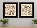 Set Of Two Together or Each Other 2 Black Framed Print Wall Art - Homeroots