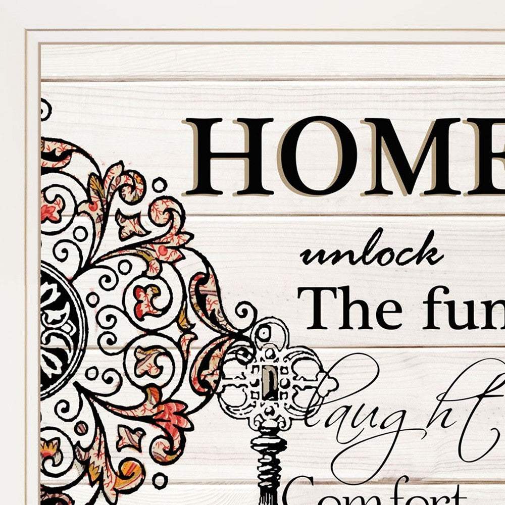 Set Of Two Life or Home 1 White Framed Print Wall Art - Homeroots - Flyclothing LLC