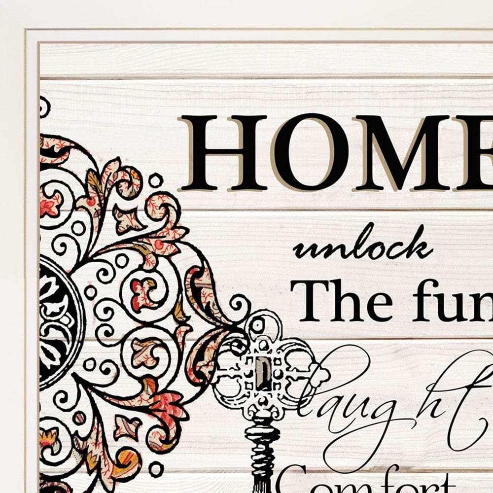 Set Of Two Life or Home 1 White Framed Print Wall Art - Homeroots - Flyclothing LLC