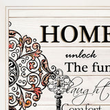 Set Of Two Life or Home 1 White Framed Print Wall Art - Homeroots