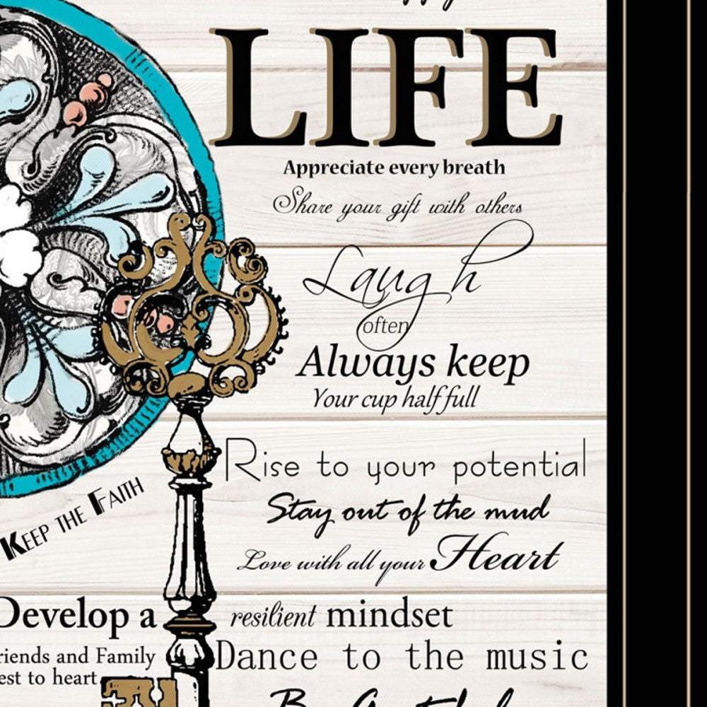 Set Of Two Life or Home 2 Black Framed Print Wall Art - Homeroots - Flyclothing LLC
