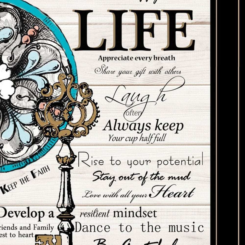 Set Of Two Life or Home 2 Black Framed Print Wall Art - Homeroots - Flyclothing LLC