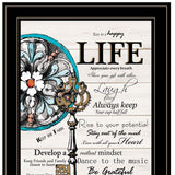 Set Of Two Life or Home 2 Black Framed Print Wall Art - Homeroots - Flyclothing LLC