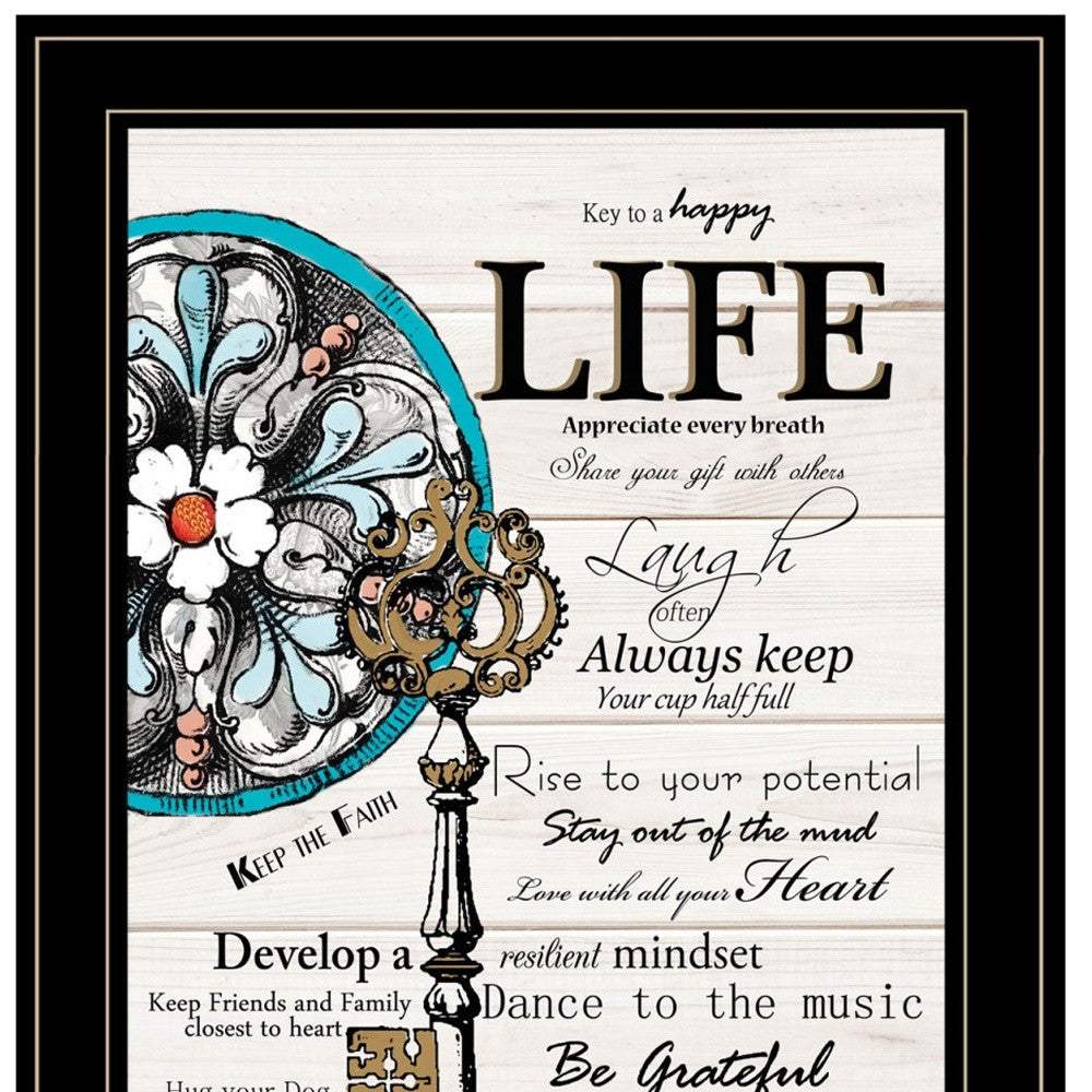 Set Of Two Life or Home 2 Black Framed Print Wall Art - Homeroots - Flyclothing LLC