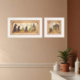 Set Of Two Natures or Bath 1 White Framed Print Bathroom Wall Art - Homeroots - Flyclothing LLC