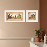 Set Of Two Natures or Bath 1 White Framed Print Bathroom Wall Art - Homeroots