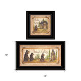 Set Of Two Natures or Bath 2 Black Framed Print Bathroom Wall Art - Homeroots - Flyclothing LLC