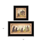 Set Of Two Natures or Bath 2 Black Framed Print Bathroom Wall Art - Homeroots - Flyclothing LLC