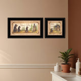 Set Of Two Natures or Bath 2 Black Framed Print Bathroom Wall Art - Homeroots
