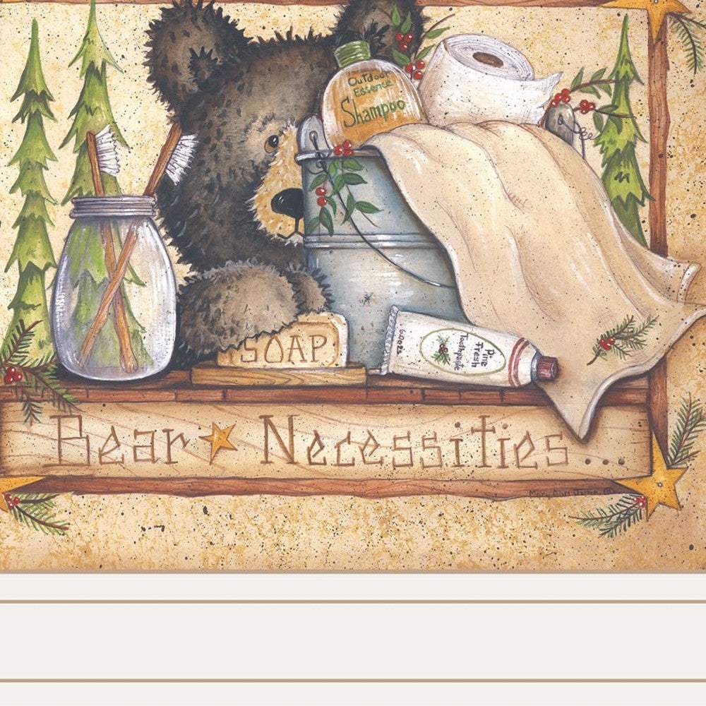 Set Of Two Bear or Still Waiting 1 White Framed Print Wall Art - Homeroots - Flyclothing LLC