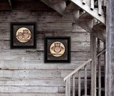 Set Of Two Owl Always Love and Need You 2 Black Framed Print Wall Art - Homeroots - Flyclothing LLC
