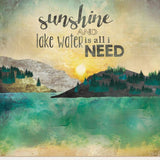Set Of Two Lake or Sunshine 1 White Framed Print Wall Art - Homeroots - Flyclothing LLC