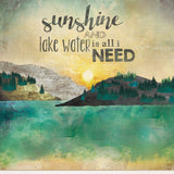 Set Of Two Lake or Sunshine 1 White Framed Print Wall Art - Homeroots
