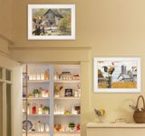 Set Of Two Down on the Farm 1 White Framed Print Wall Art - Homeroots