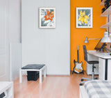 Set Of Two Tiger Lilies 1 White Framed Print Wall Art - Homeroots - Flyclothing LLC
