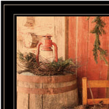 Set Of Two Vintage Country and Sunflowers 2 Black Framed Print Wall Art - Homeroots - Flyclothing LLC