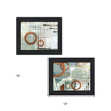 Set Of Two Balance this I and II 2 Black Framed Print Wall Art - Homeroots - Flyclothing LLC