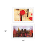 Set Of Two NYC Harmony 1 White Framed Print Wall Art - Homeroots - Flyclothing LLC