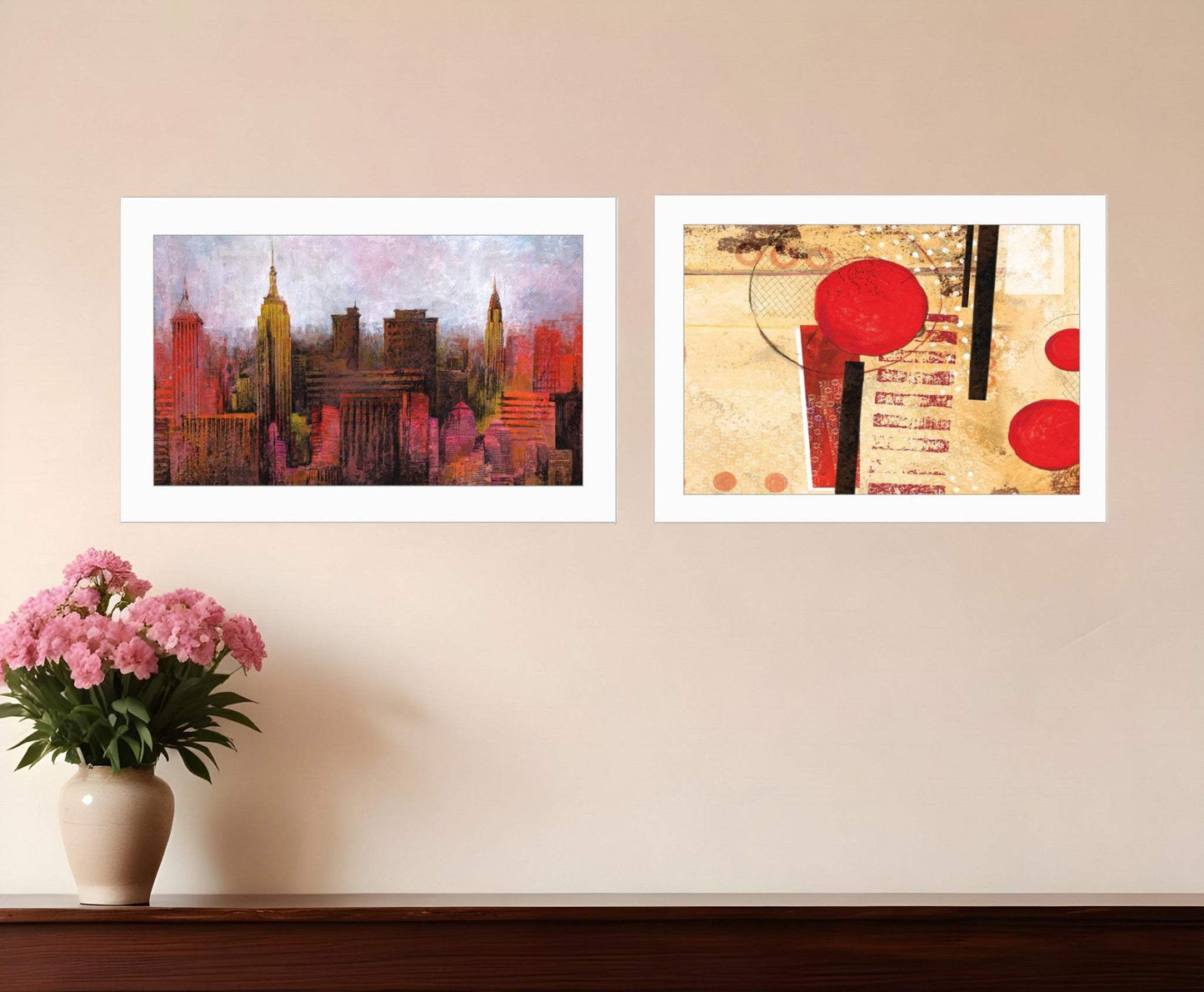Set Of Two NYC Harmony 1 White Framed Print Wall Art - Homeroots - Flyclothing LLC
