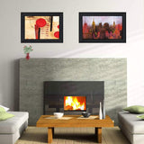 Set Of Two NYC Harmony 2 Black Framed Print Wall Art - Homeroots - Flyclothing LLC