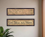 Set Of Two Blessed Home Black Framed Print Wall Art - Homeroots - Flyclothing LLC
