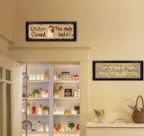 Set Of Two Faith*Family*Friends and This Chick Black Framed Print Kitchen Wall Art - Homeroots - Flyclothing LLC
