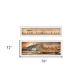 Set Of Two Together Blessed We Have It All 1 White Framed Print Wall Art - Homeroots - Flyclothing LLC