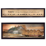 Set Of Two Together Blessed We Have It All 2 Black Framed Print Wall Art - Homeroots