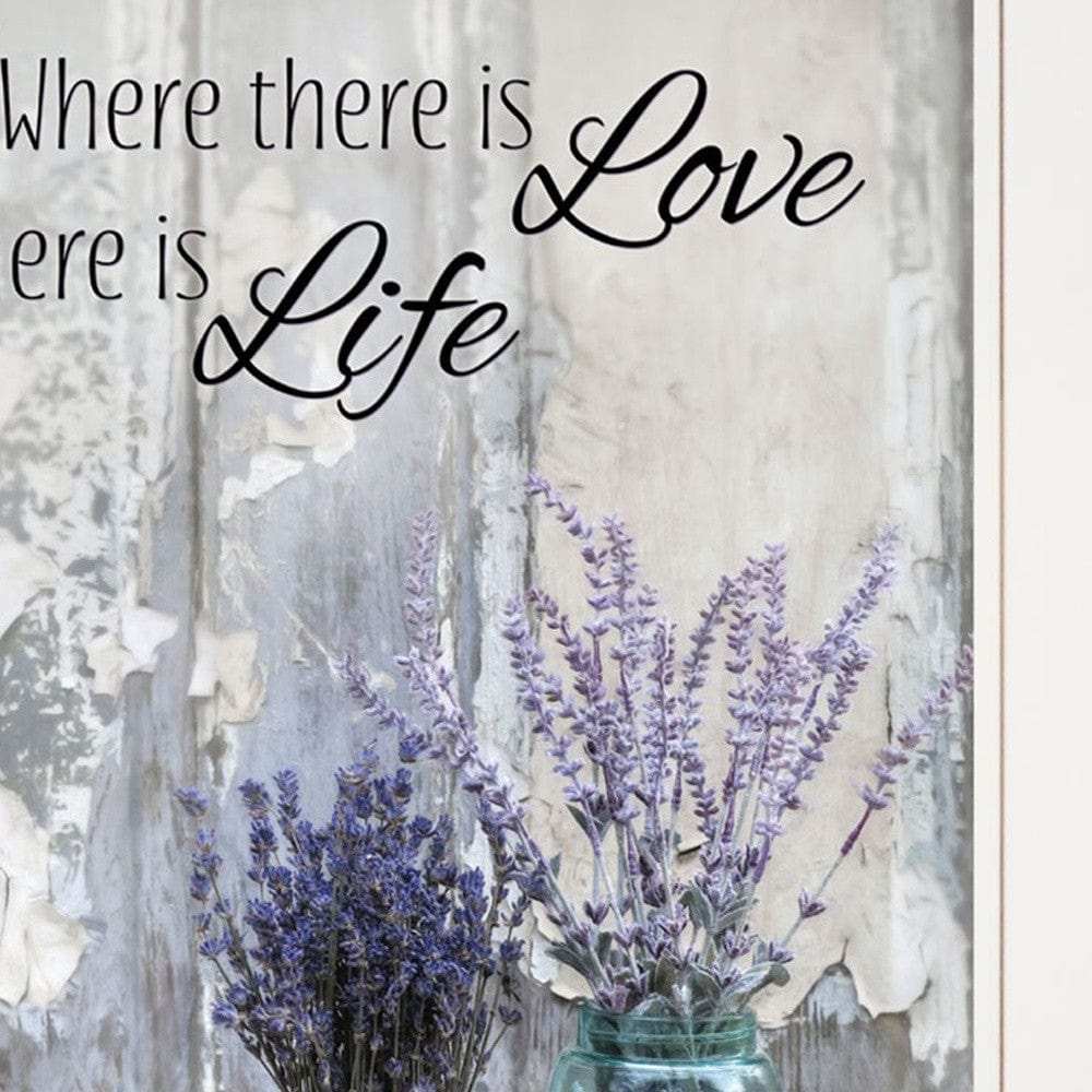 Set Of Two Where There is Love 1 White Framed Print Wall Art - Homeroots - Flyclothing LLC