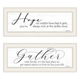 Set Of Two Gather Together 1 White Framed Print Wall Art - Homeroots