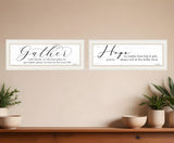 Set Of Two Gather Together 1 White Framed Print Wall Art - Homeroots