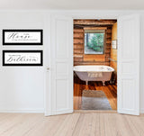 Set Of Two Household Humor 3 Black Framed Print Bathroom Wall Art - Homeroots - Flyclothing LLC
