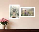 Set Of Two Bloom Where You are Planted 3 White Framed Print Wall Art - Homeroots