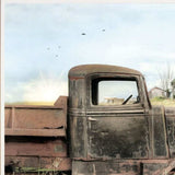 Set Of Two Vintage Farm Trucks 1 White Framed Print Wall Art - Homeroots - Flyclothing LLC