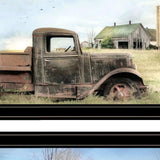 Set Of Two Vintage Farm Trucks 2 Black Framed Print Wall Art - Homeroots - Flyclothing LLC