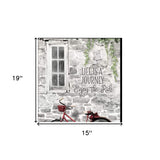 Set Of Two Romantic Bicycles 2 Black Framed Print Wall Art - Homeroots - Flyclothing LLC