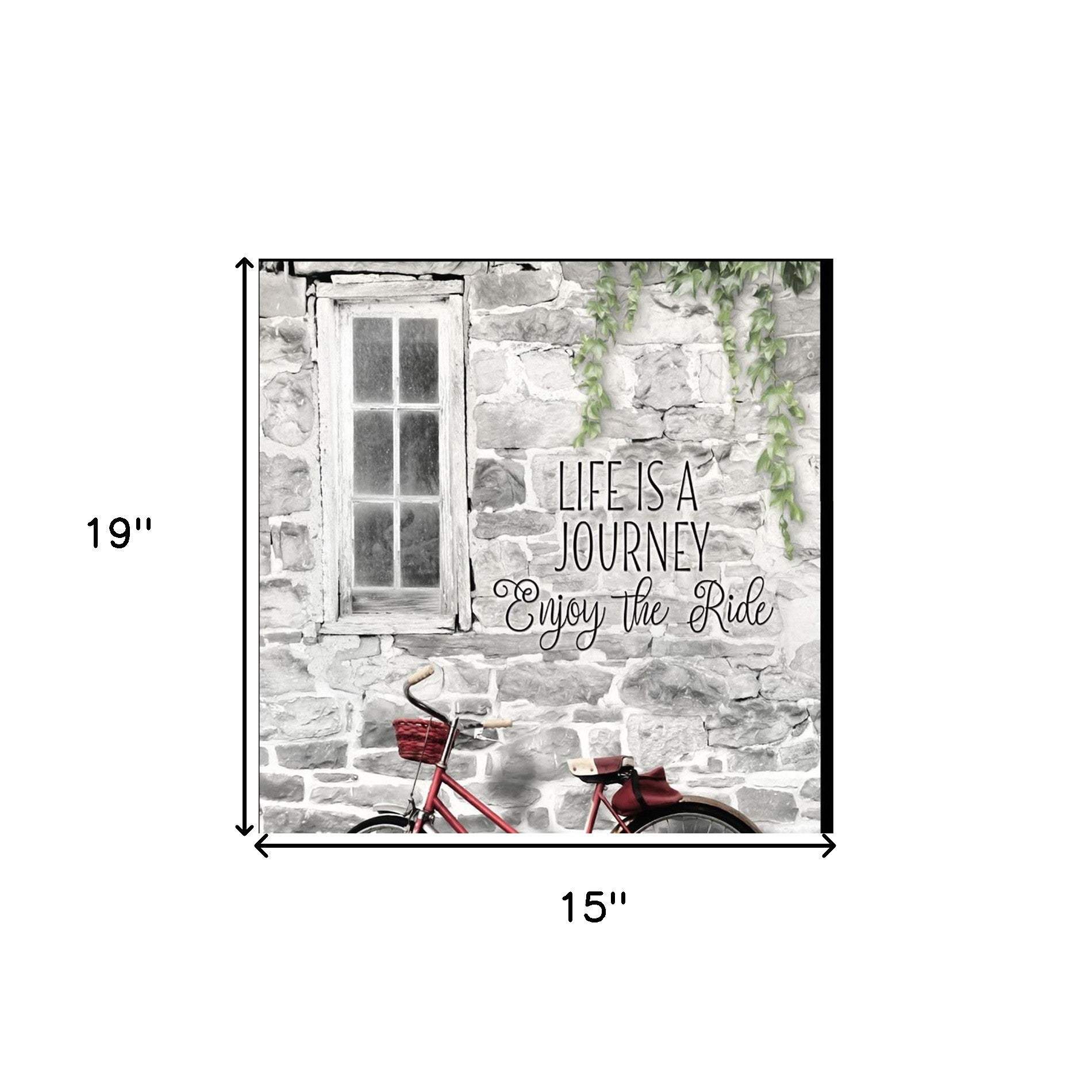 Set Of Two Romantic Bicycles 2 Black Framed Print Wall Art - Homeroots - Flyclothing LLC