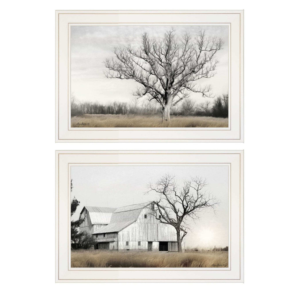 Set Of Two Ohio Fields I 1 White Framed Print Wall Art - Homeroots - Flyclothing LLC
