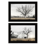 Set Of Two Ohio Fields I 2 Black Framed Print Wall Art - Homeroots