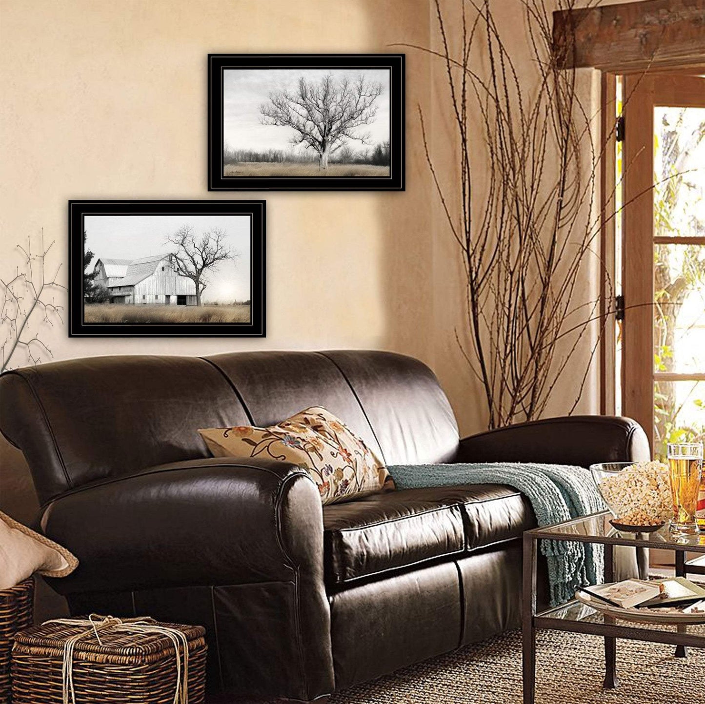 Set Of Two Ohio Fields I 2 Black Framed Print Wall Art - Homeroots - Flyclothing LLC