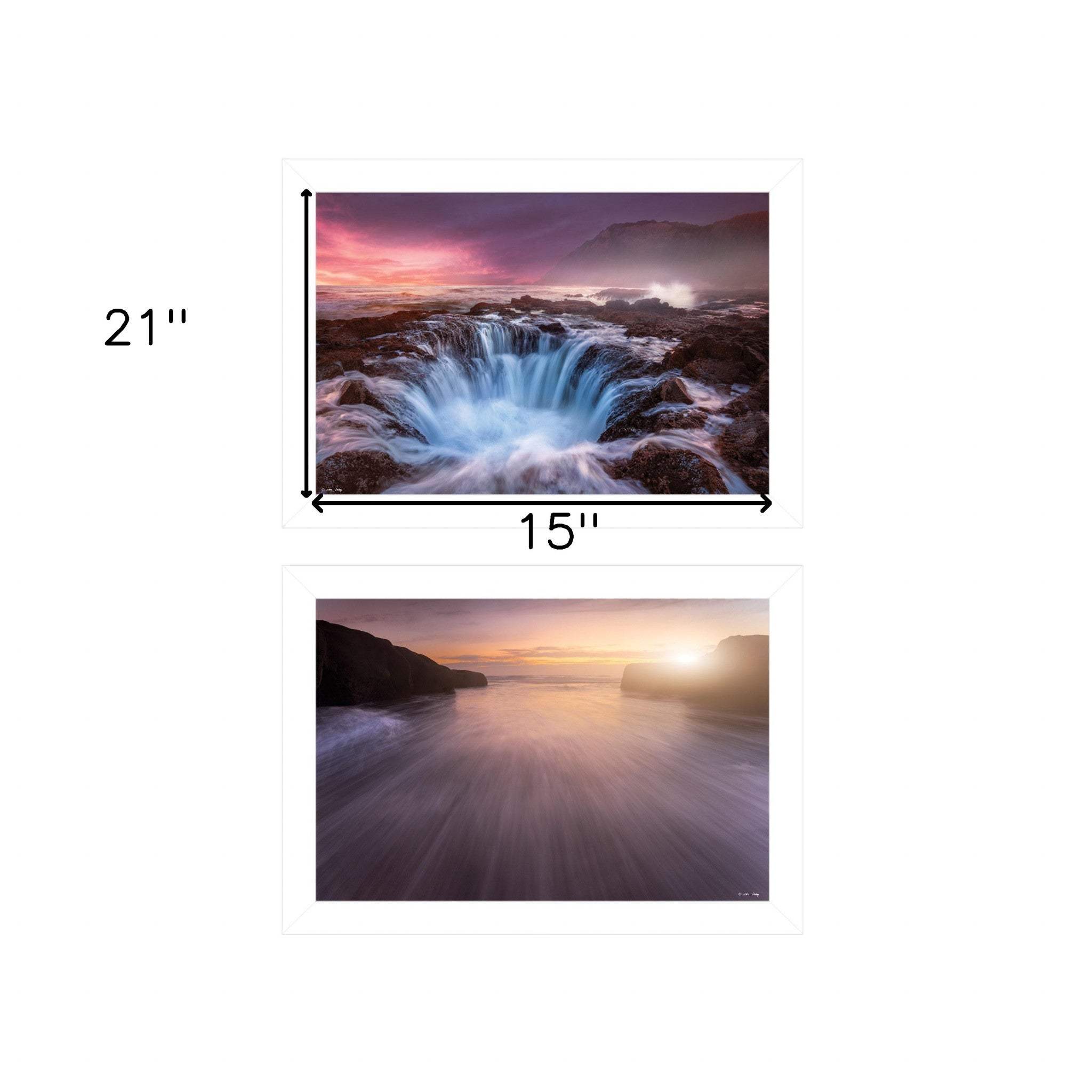 Set Of Two Future Genesis 1 White Framed Print Wall Art - Homeroots - Flyclothing LLC