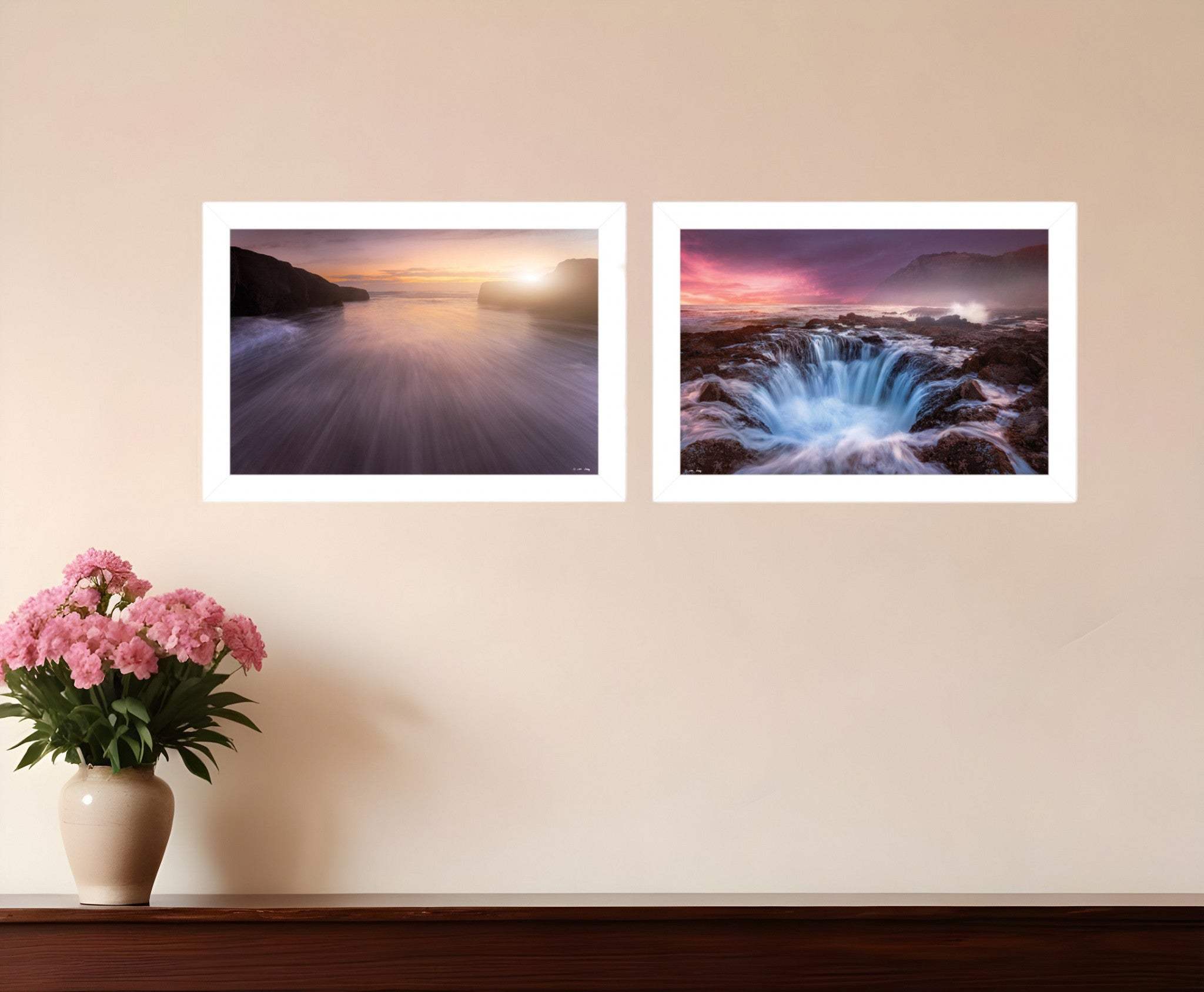 Set Of Two Future Genesis 1 White Framed Print Wall Art - Homeroots - Flyclothing LLC