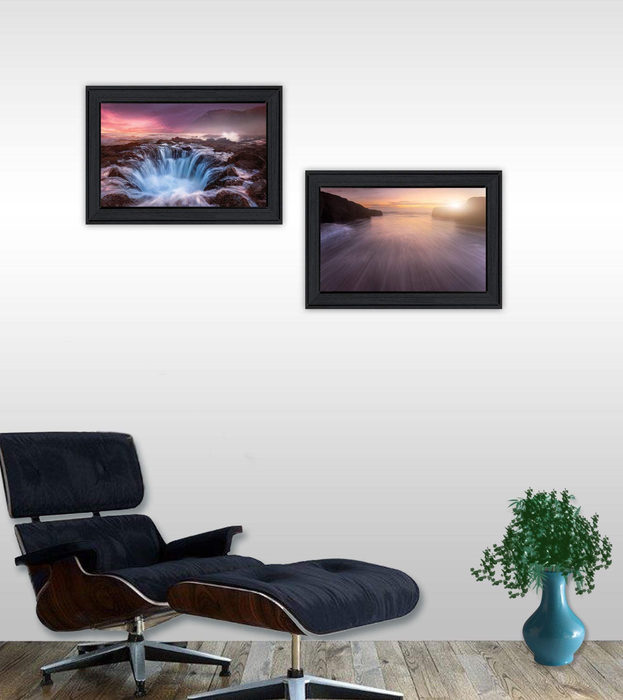 Set Of Two Future Genesis 2 Black Framed Print Wall Art - Homeroots - Flyclothing LLC